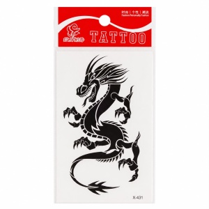 Tatuaj Temporar Semipermanent Dragon Tribal 10 cm