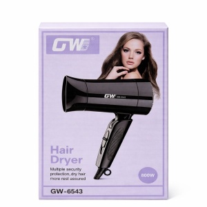 Uscator de par GW-6543, 800W, 2 trepte viteza, design compact, negru - Img 2