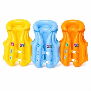 Vestă Gonflabilă de Înot pentru Copii Mărimea A, 10–20kg, Portocalie, cu Catarame Reglabile - Img 2