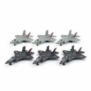 Avion militar jucarie metalic cu lumini si sunete model realist 21 cm diverse culori