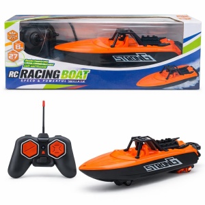 Barca cu telecomanda, portocalie, waterproof, control complet, 23 cm - Img 2