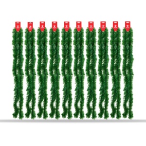 Beteală de Crăciun pentru brad, verde, plastic, 200 cm, diametru 8 cm - Img 7