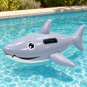 Colac Gonflabil Rechin 134 cm – cu Mânere, pentru Piscină și Plajă - Img 6