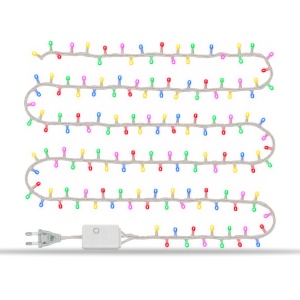 Instalatie LED Tip Liniara, 30 m, 240 LED Multicolor, fir alb, multiple jocuri de lumini - Img 7