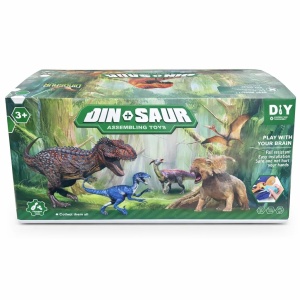 Jucarie dinozaur de asamblat DIY, model aleatoriu, figurina interactiva copii - Img 3