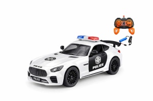 Mașinuță de Poliție cu Telecomandă 1:16, Plastic, Lumini, 26 cm