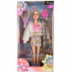 Păpușă Fashion pentru Fetițe 3+ cu Accesorii – Model Aleatoriu, Păr Lung și Ținută Elegantă