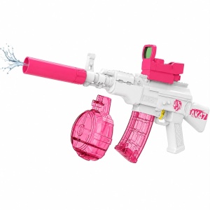 Pistol cu Apă AK47 pentru Copii 3+, Rezervor Mare 550 ml, Rază 8-10 m, Model Aleatoriu - Img 4