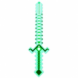 Sabie de jucărie verde, cu lumini , 54 cm – sabie din plastic pentru copii - Img 2