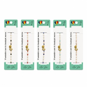 Set 12 Brățări cu Pandantiv Scoici, Reglabile, Multicolore, cu Perle Decorative și Detalii Aurii - Img 1
