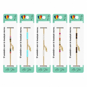Set 12 Brățări de Mână Reglabile cu Pandantiv Căluț de Mare – Brățări Elegante cu Mărgele Colorate - Img 1