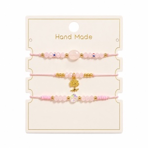 Set 12 Brățări Trio Handmade, copacul vietii – 36 Brățări Reglabile 16 cm, Design Delicat - Img 2