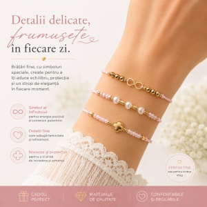 Set 12 Brățări Trio Handmade cu Infinit si Trifoi– 16 cm, Reglabile, Culori Diferite - Img 3