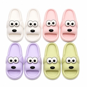 Set 12 Perechi Papuci Damă cu Model Cartoon, Mix Culori, Mărimi 36-41