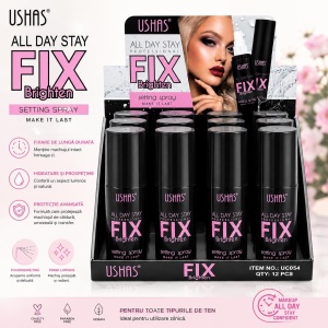 Set 12 Spray de Fixare a Machiajului USHAS Fix Brighten – Efect Luminos și Rezistență Îndelungată - Img 2