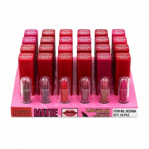 Set 24 Rujuri Mate USHAS – 6 Nuanțe Intense, Finisaj Catifelat și Rezistență Îndelungată