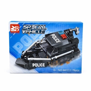 Set 8 jocuri constructie vehicule politie copii, modele diferite, 71-113 piese - Img 6