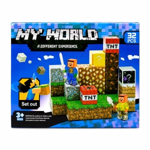 Set Cuburi Magnetice My World 32 Piese – Joc de Construcție Magnetic - Img 2