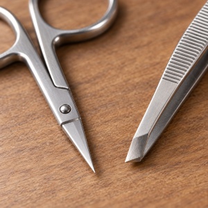 Set pensete si forfecuta unghii din inox, 4 piese, pentru manichiura - Img 4