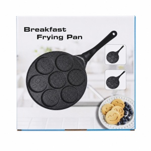 Tigaie pentru clătite și pancakes, antiaderentă, 7 forme, Breakfast Pan - Img 3