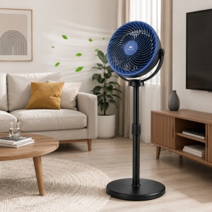 Ventilator cu picior 10 inch Prandtex FS-25H, 3 viteze, oscilatie, 80W - Img 6
