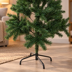 Brad de Craciun Crengosul artificial, 1,8 m, 350 crengute, suport metalic, verde - Img 4