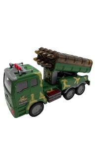 Camion militar jucarie cu lansator rachete, lumini si sunete, model Missile Launcher, 4D, 27x12.5x7.5cm - Img 2