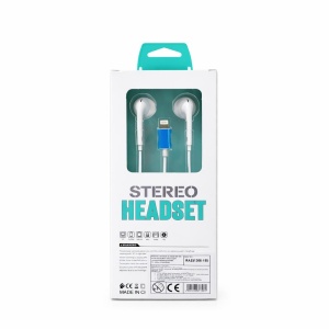 Casti stereo cu fir Lightning pentru iPhone, microfon si control volum - Img 2