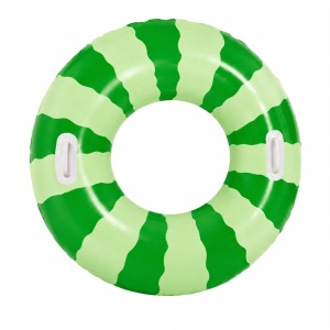 Colac Gonflabil Pepene Verde pentru Copii, 120 cm – Colac de Înot cu Mânere pentru Piscină și Plajă