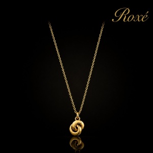 Colier Roxe Auriu cu Pandantiv Elegant, material inoxidabil, 40 cm