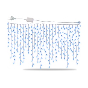 Instalație LED Tip Țurțuri, 8 m, 200 LED-uri Albastre, Multiple Jocuri de Lumini, Exterior/Interior - Img 2