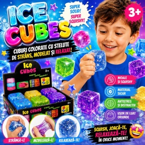 Jucărie Antistres Cub Squishy cu Steluțe și Charm-uri în Interior, Model Aleatoriu - Img 2