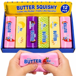 Jucărie Antistres Squishy Butter cu Fructe, 13 cm, Moale și Elastică, Model Aleatoriu - Img 4