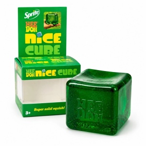 Jucarie antistres Squishy Ice Cube, model cub de gheata verde - Img 1
