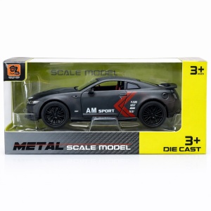 Macheta masina sport neagra metal die cast, usi functionale, 15.5 x 7 cm - Img 2