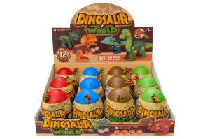 Ou surpriza Dinosaur World cu figurina dinozaur pentru copii - Img 2