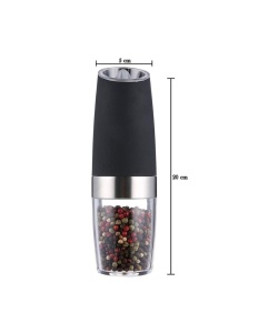 Râșniță electrică pentru sare și piper cu mărunțire reglabilă, alimentare 6 baterii AAA, 20 cm - Img 3