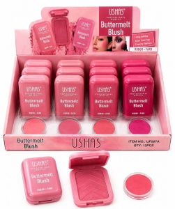 Set 12 Blush-uri USHAS Buttermelt – Nuanțe Roz, Textură Catifelată, Pigmentare Intensă - Img 1