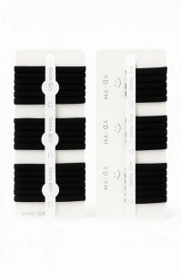 Set 12 carduri elastice par negre, 6 pe card, elastice moi si rezistente - Img 4