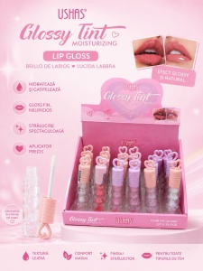 Set 24 Luciu de Buze Glossy Tint USHAS – Efect Lucios, Hidratare și Strălucire Naturală - Img 2