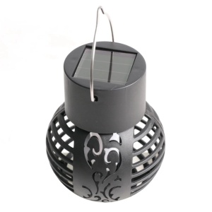 Set 4 Lămpi Solare de Grădină LED din Metal Negru, Design Modern - Img 3