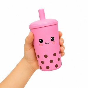 Squishy Bubble Tea Antistres, 11 cm – Jucării Moi, Culori Diferite - Img 2
