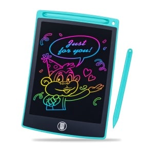 Tableta LCD de scris si desenat BAIBIAN, 10 inch, cu stilou inclus, turcoaz