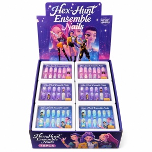 Unghii false pentru copii, model fantasy K-pop, colorate si usor de aplicat - Img 2