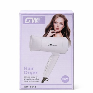 Uscator de par GW-6543, 800W, 2 trepte viteza, design compact, alb - Img 3
