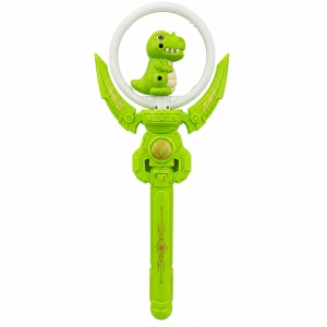 Baghetă cu lumini Dinozaur verde, 38 cm – jucărie magică pentru copii - Img 2
