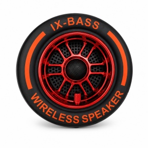 Boxa portabila wireless tip roata cu LED si bass puternic