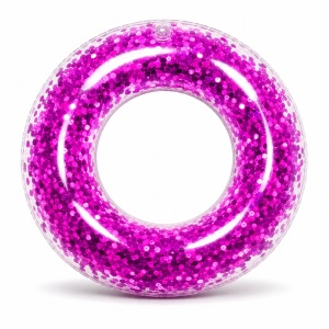 Colac gonflabil mov 90 cm pentru piscina si plaja, design colorat si distractiv - Img 3
