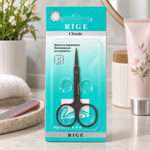 Forfecuță de manichiură RIGE Classic, din inox, cu vârf ascuțit - Img 4