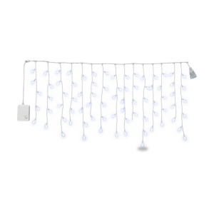 Instalatie LED Tip Turturi, 4 M, 120 LED-uri, Interconectabila, Fir Alb, LED-uri Alb Rece - Img 4